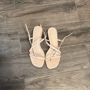 A New Day Women's Blush Strappy Sandals
